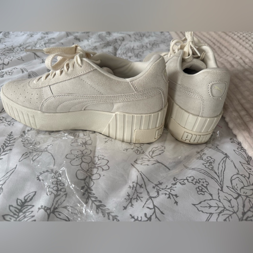 Puma Women's Off-White Platform Sneakers